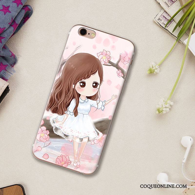 iPhone 5/5s Protection Nouveau Silicone Coque De Téléphone Étui Rose Dessin Animé