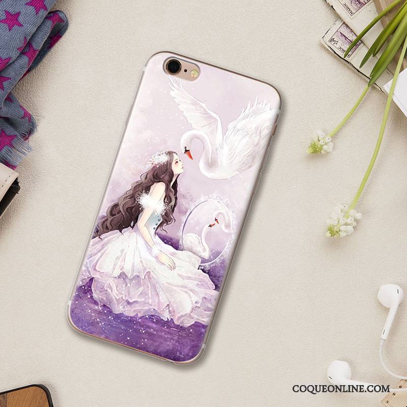 iPhone 5/5s Protection Nouveau Silicone Coque De Téléphone Étui Rose Dessin Animé