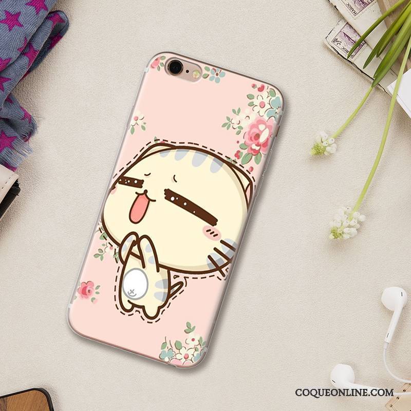 iPhone 5/5s Protection Nouveau Silicone Coque De Téléphone Étui Rose Dessin Animé