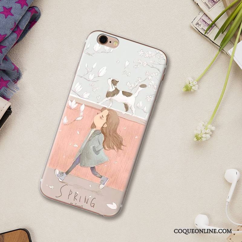 iPhone 5/5s Protection Nouveau Silicone Coque De Téléphone Étui Rose Dessin Animé