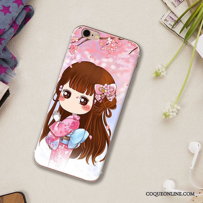 iPhone 5/5s Protection Nouveau Silicone Coque De Téléphone Étui Rose Dessin Animé