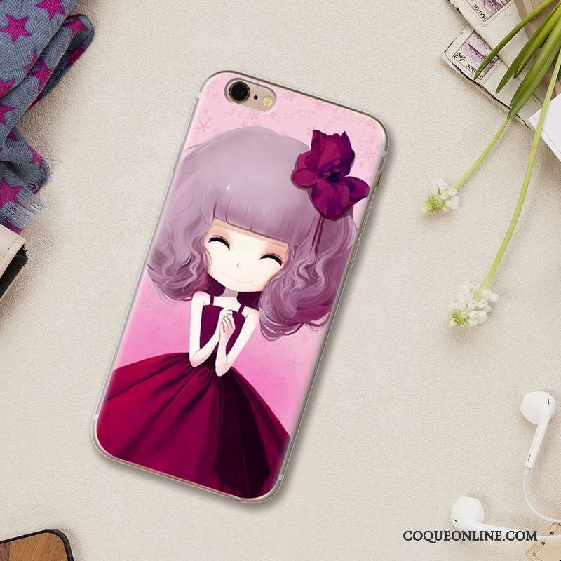 iPhone 5/5s Protection Nouveau Silicone Coque De Téléphone Étui Rose Dessin Animé