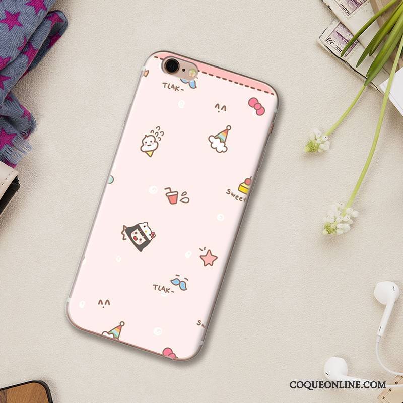 iPhone 5/5s Protection Nouveau Silicone Coque De Téléphone Étui Rose Dessin Animé