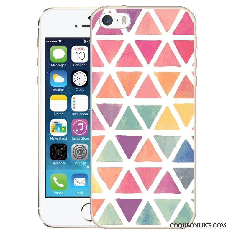 iPhone 5/5s Rose Silicone Peinture Protection Coque De Téléphone Gaufrage