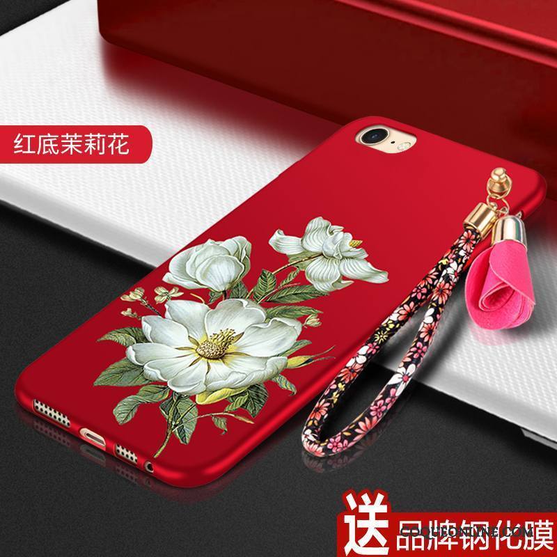 iPhone 5/5s Rouge Tendance Protection Coque De Téléphone Créatif Fluide Doux Étui