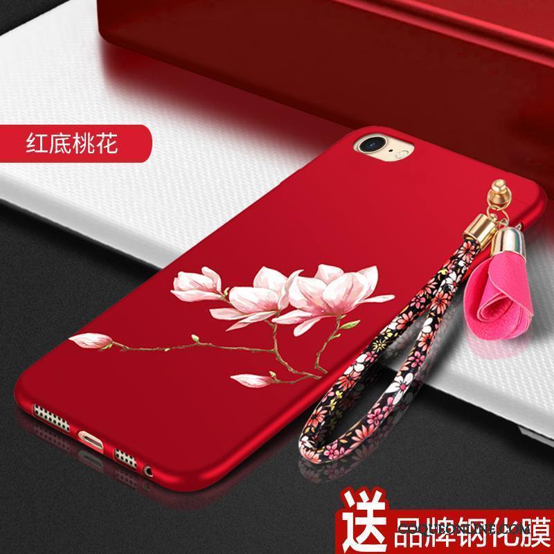 iPhone 5/5s Rouge Tendance Protection Coque De Téléphone Créatif Fluide Doux Étui