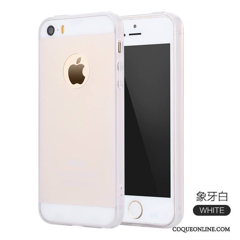 iPhone 5/5s Silicone Incassable Coque Tendance Fluide Doux Simple Noir