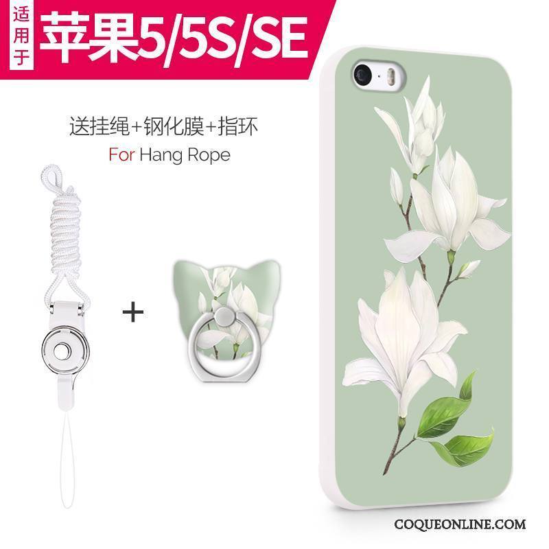 iPhone 5/5s Silicone Incassable Fluide Doux Coque De Téléphone Téléphone Portable Étui Tout Compris