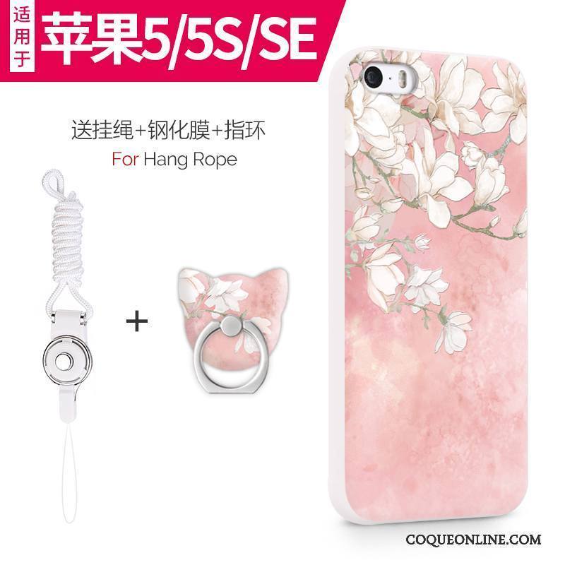 iPhone 5/5s Silicone Incassable Fluide Doux Coque De Téléphone Téléphone Portable Étui Tout Compris