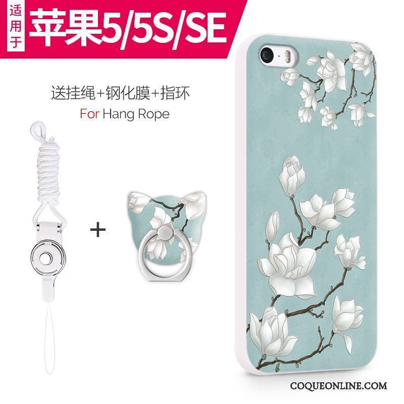 iPhone 5/5s Silicone Incassable Fluide Doux Coque De Téléphone Téléphone Portable Étui Tout Compris