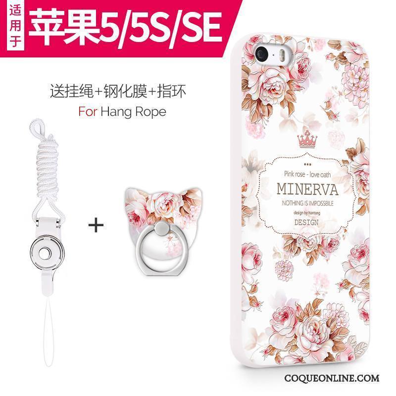 iPhone 5/5s Silicone Incassable Fluide Doux Coque De Téléphone Téléphone Portable Étui Tout Compris