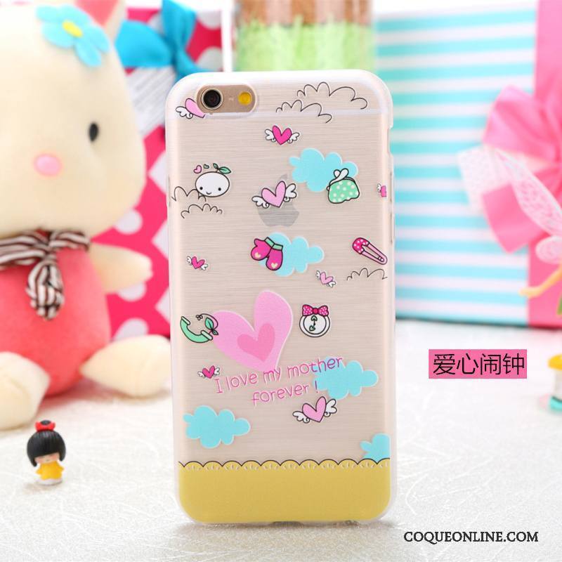 iPhone 5/5s Téléphone Portable Coque Étui Silicone Multicolore Transparent Charmant