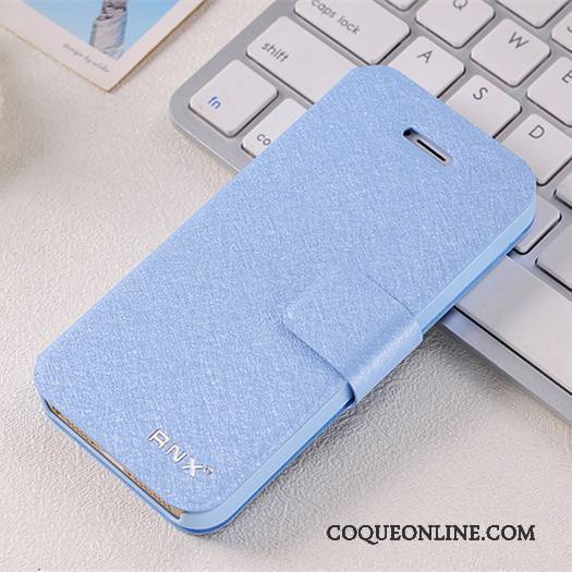 iPhone 5/5s Téléphone Portable Incassable Étui En Cuir Tout Compris Coque De Téléphone Bleu Clamshell