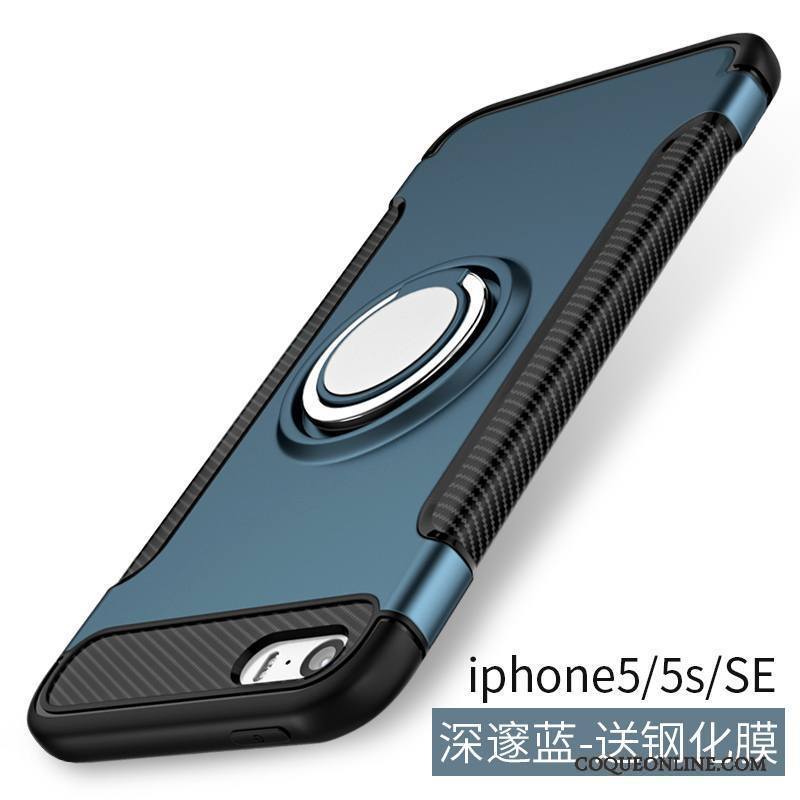 iPhone 5/5s Étui Noir Tout Compris Tendance Coque De Téléphone Protection Créatif