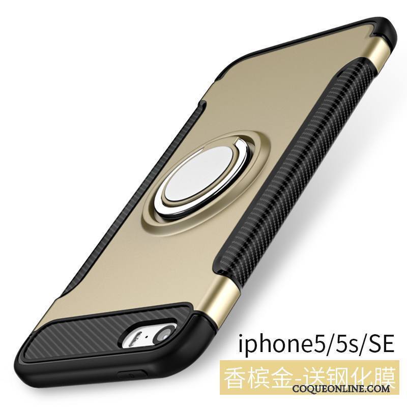 iPhone 5/5s Étui Noir Tout Compris Tendance Coque De Téléphone Protection Créatif