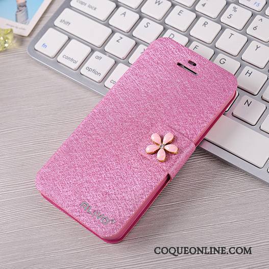 iPhone 5/5s Étui Protection Incassable Coque Rouge Étui En Cuir Housse