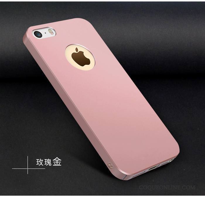 iPhone 5/5s Étui Tout Compris Légère Coque De Téléphone Délavé En Daim Difficile Or