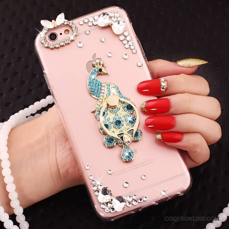 iPhone 5c Coque De Téléphone Protection Rose Cou Suspendu Fluide Doux Anneau Boucle