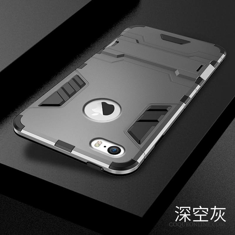 iPhone 5c Coque De Téléphone Silicone Argent Étui Tout Compris Tendance Délavé En Daim