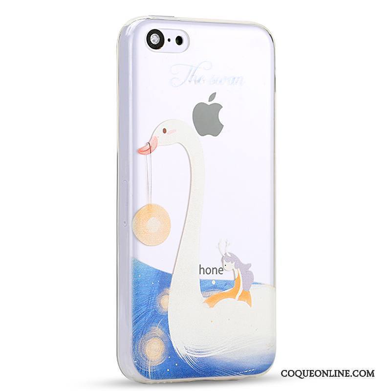 iPhone 5c Coque De Téléphone Téléphone Portable Dessin Animé Bleu Créatif Fluide Doux Silicone