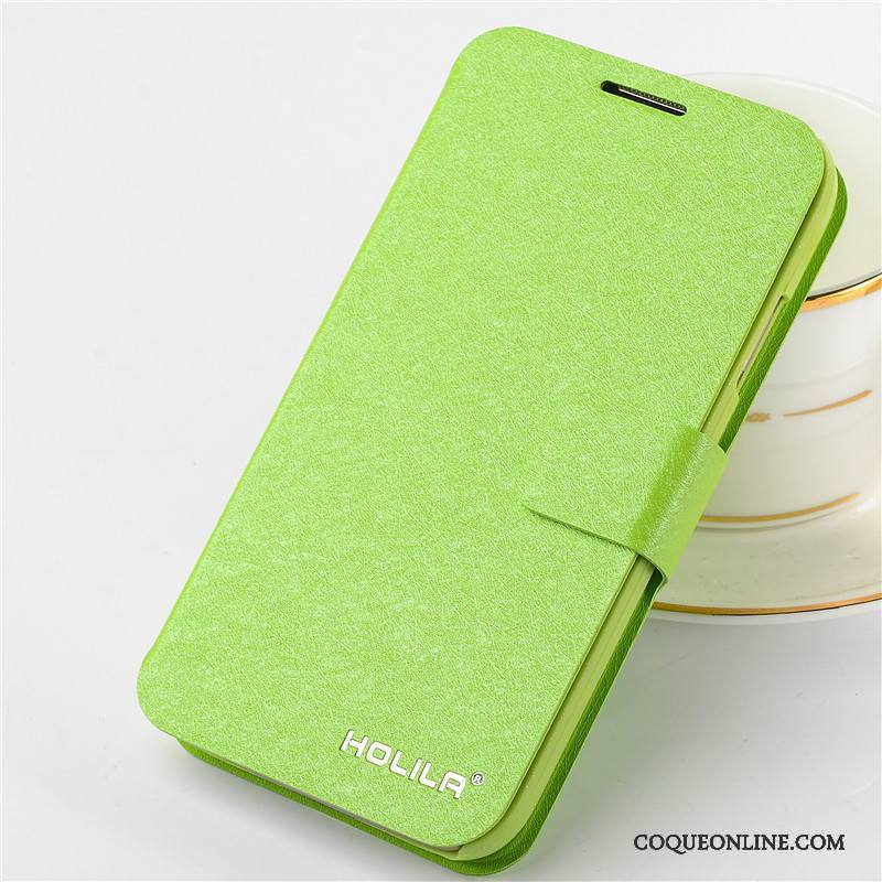 iPhone 5c Coque De Téléphone Étui En Cuir Clamshell Téléphone Portable Rose Protection Vert