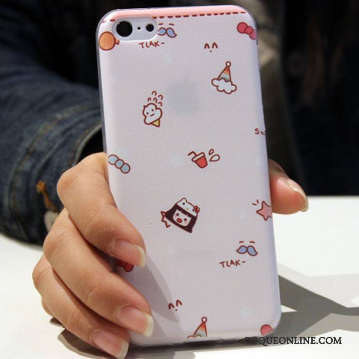 iPhone 5c Fluide Doux Dessin Animé Coque De Téléphone Silicone Tendance Incassable Étui