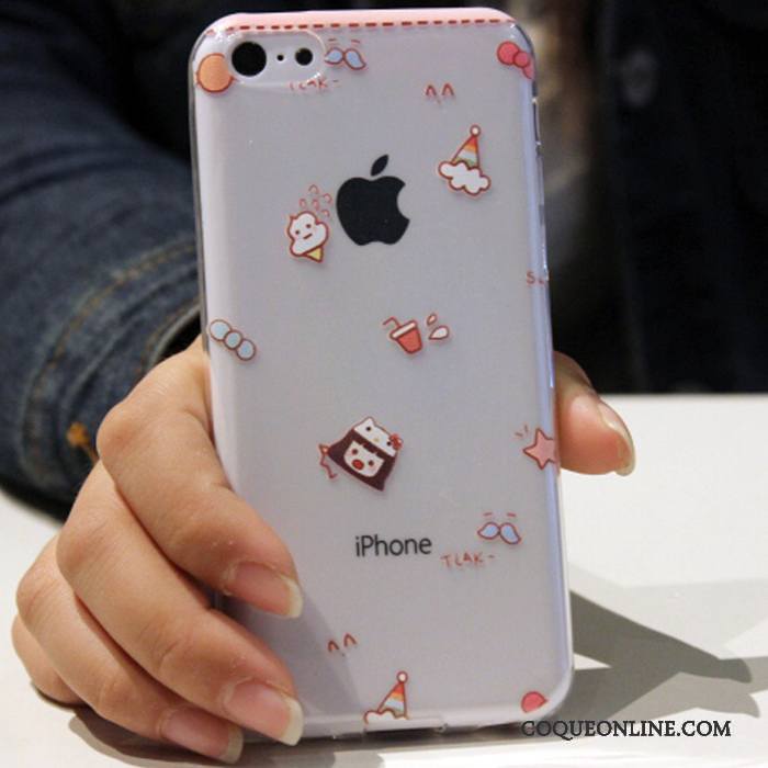 iPhone 5c Fluide Doux Dessin Animé Coque De Téléphone Silicone Tendance Incassable Étui