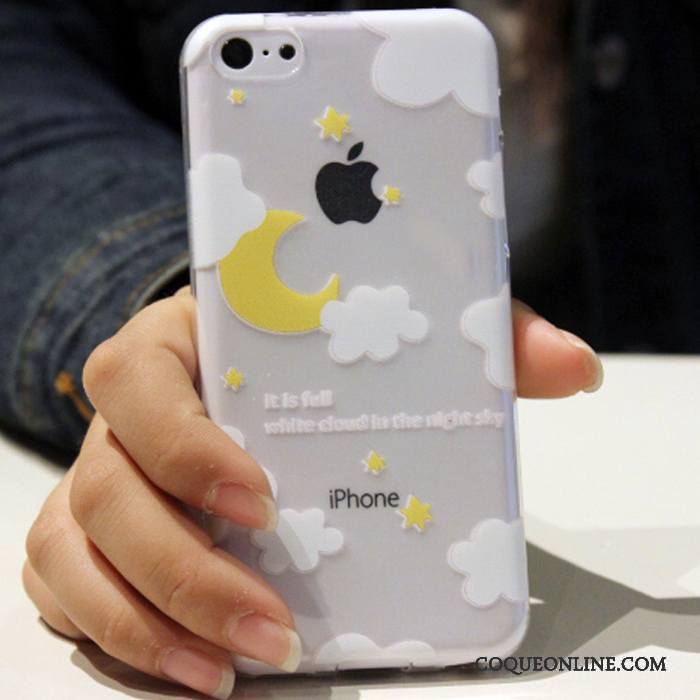 iPhone 5c Fluide Doux Dessin Animé Coque De Téléphone Silicone Tendance Incassable Étui