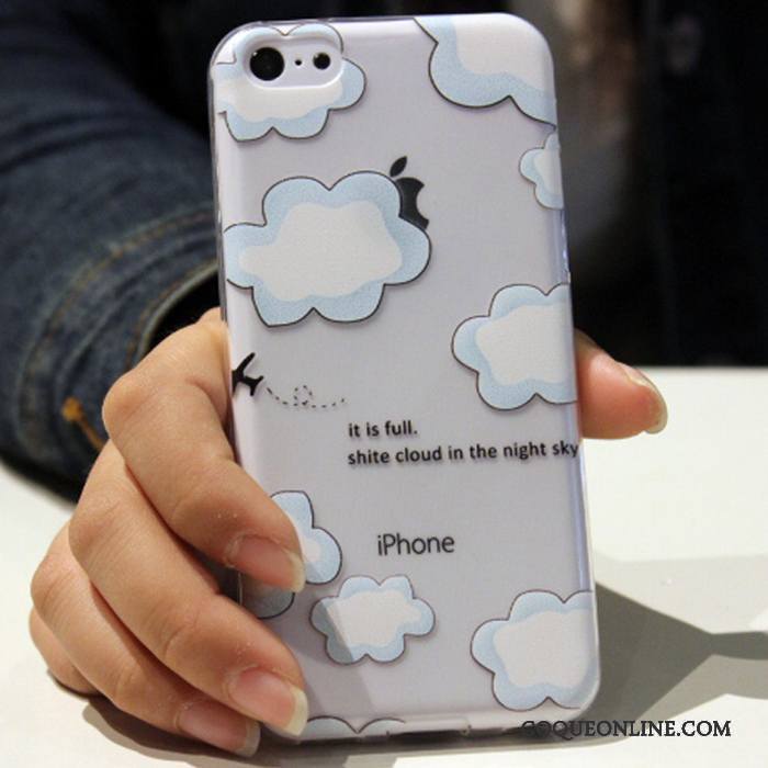 iPhone 5c Fluide Doux Dessin Animé Coque De Téléphone Silicone Tendance Incassable Étui