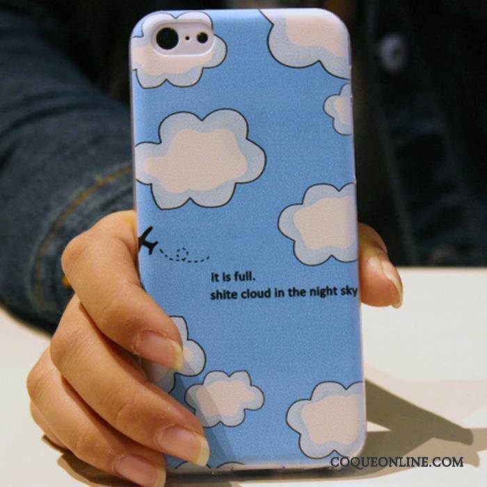 iPhone 5c Fluide Doux Dessin Animé Coque De Téléphone Silicone Tendance Incassable Étui