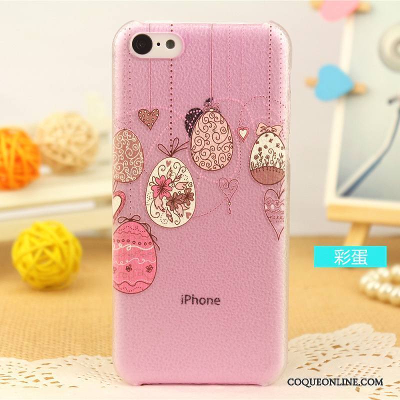 iPhone 5c Protection Très Mince Couvercle Arrière Coque De Téléphone Personnalisé Cuir Véritable Modèle Fleurie
