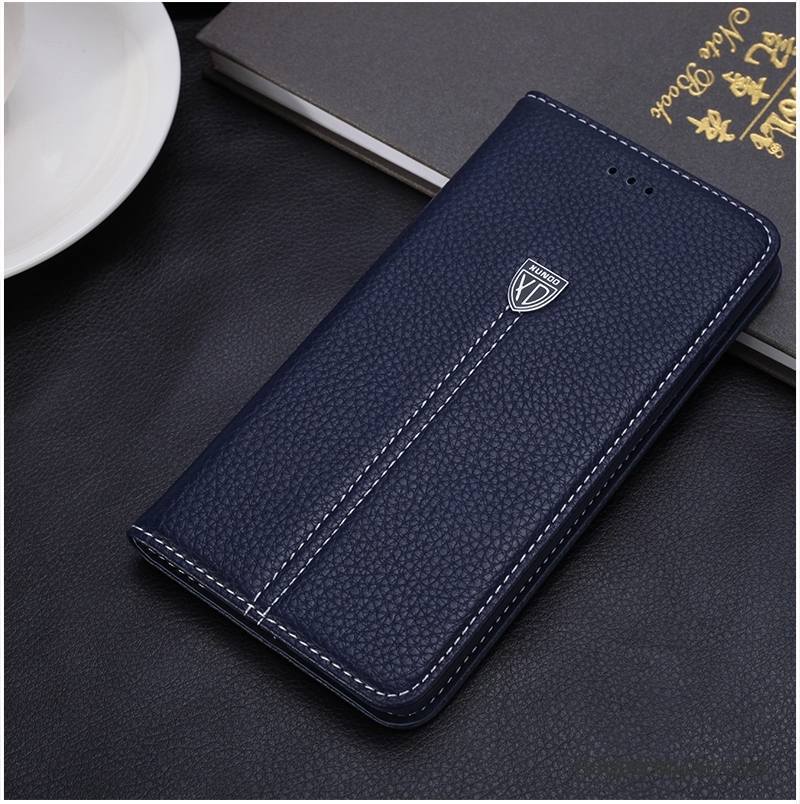 iPhone 6/6s Bleu Étui Étui En Cuir Cuir Véritable Coque De Téléphone Housse Protection