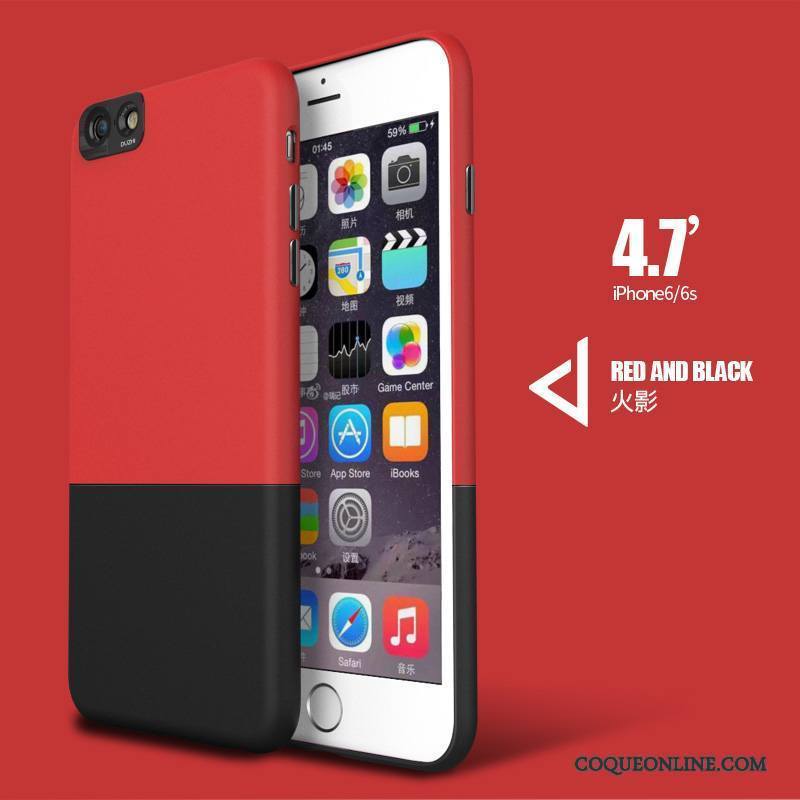 iPhone 6/6s Coque De Téléphone Difficile Tout Compris Incassable Étui Rouge Très Mince