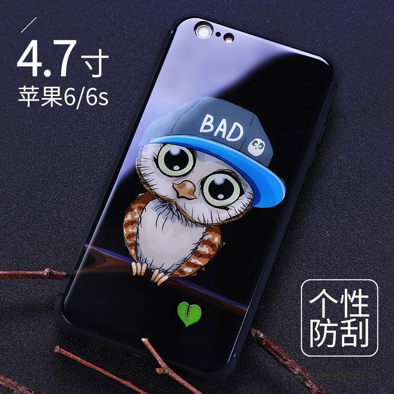 iPhone 6/6s Coque De Téléphone Difficile Verre Rouge Créatif Dessin Animé