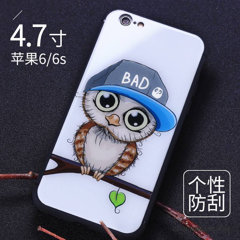 iPhone 6/6s Coque De Téléphone Difficile Verre Rouge Créatif Dessin Animé