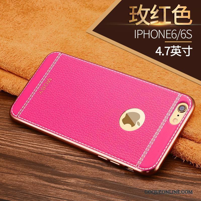 iPhone 6/6s Coque De Téléphone Fluide Doux Légère Étui Silicone Or Protection