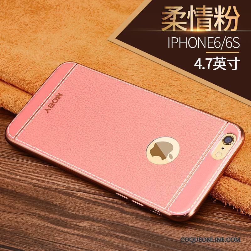 iPhone 6/6s Coque De Téléphone Fluide Doux Légère Étui Silicone Or Protection