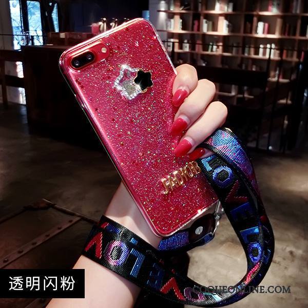 iPhone 6/6s Coque De Téléphone Fluide Doux Étui Tout Compris Ornements Suspendus Rouge Marque De Tendance