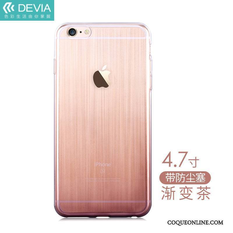 iPhone 6/6s Coque De Téléphone Tendance Étui Incassable Protection Violet Transparent