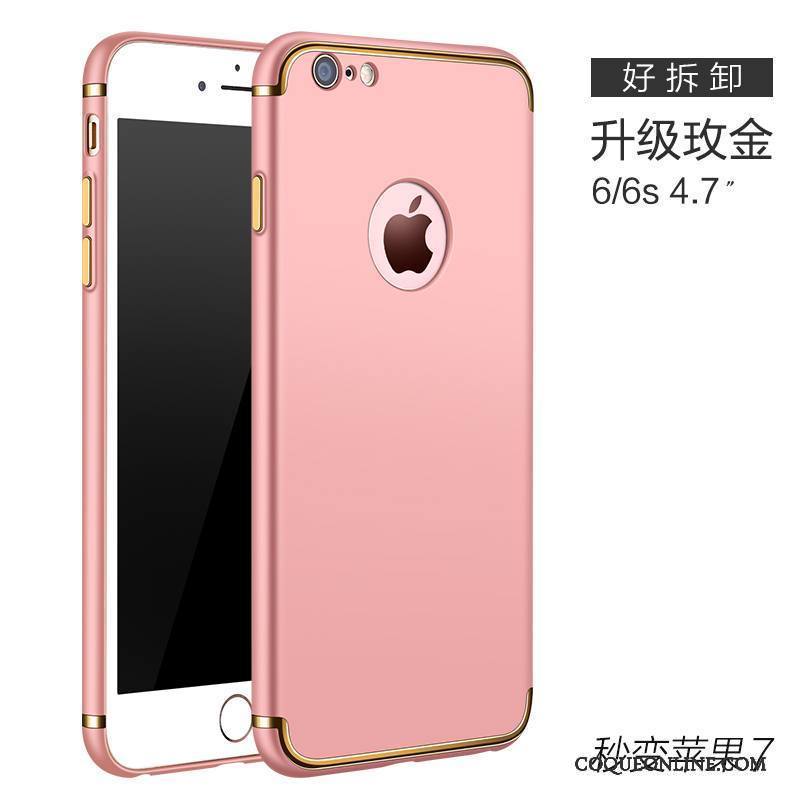 iPhone 6/6s Coque De Téléphone Tendance Étui Tout Compris Or Rose Délavé En Daim Très Mince