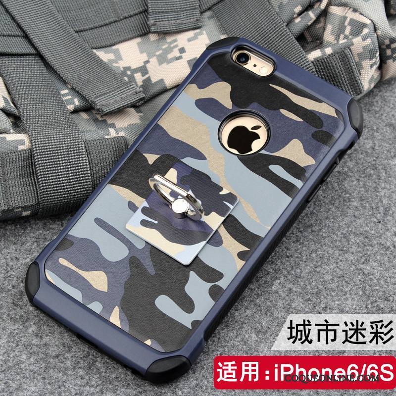 iPhone 6/6s Coque Fluide Doux Étui Anneau Silicone Protection Incassable Support