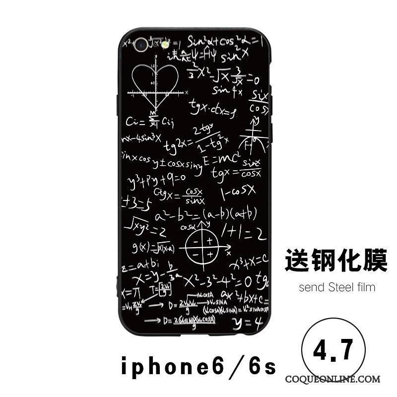 iPhone 6/6s Coque Net Rouge Verre Tout Compris Nouveau Difficile Tendance Étui