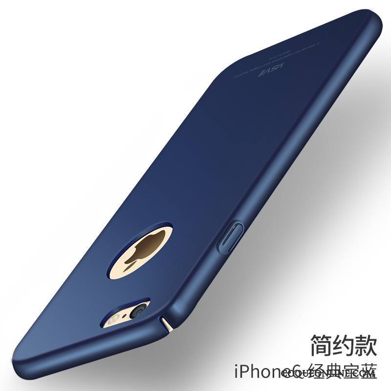 iPhone 6/6s Coque Personnalité Très Mince Protection Bleu Délavé En Daim Étui