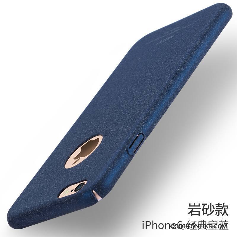 iPhone 6/6s Coque Personnalité Très Mince Protection Bleu Délavé En Daim Étui