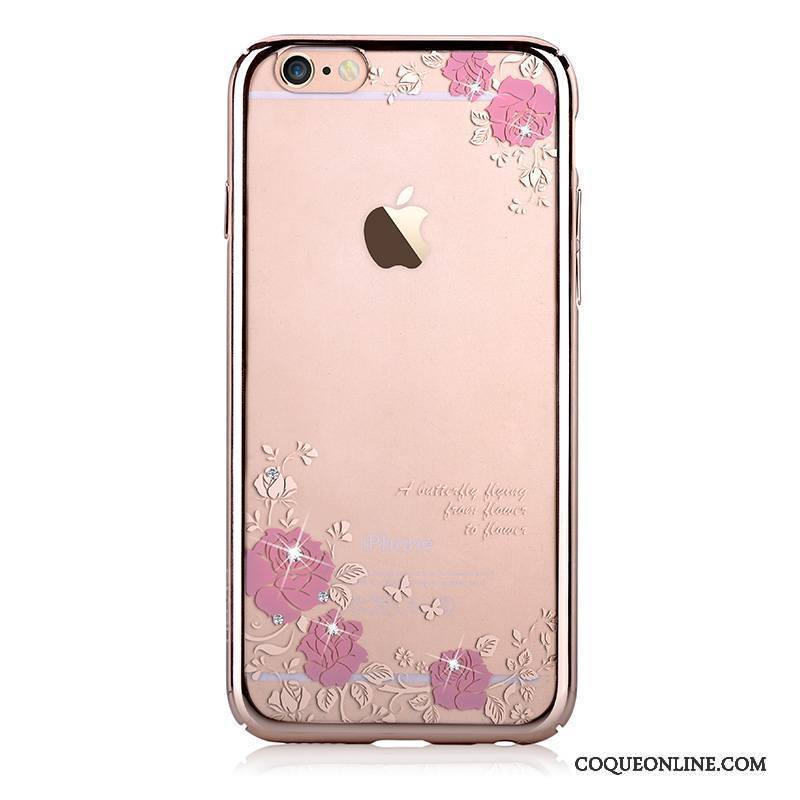 iPhone 6/6s Difficile Or Coque De Téléphone Protection Strass Nouveau