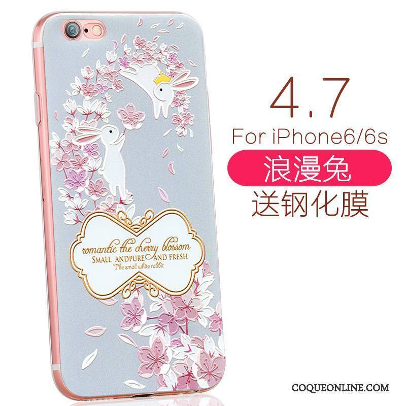 iPhone 6/6s Fluide Doux Petit Charmant Frais Coque De Téléphone Violet Dessin Animé