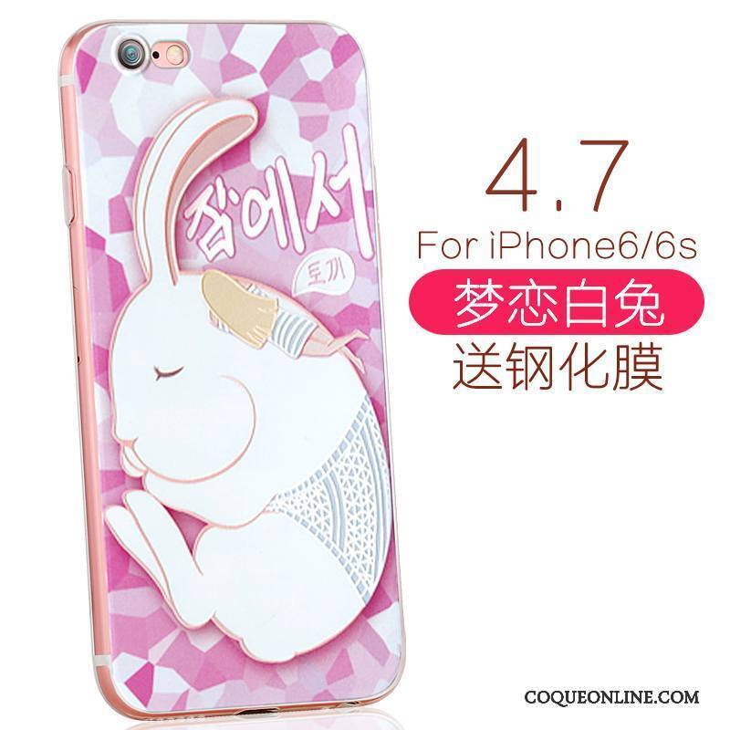 iPhone 6/6s Fluide Doux Petit Charmant Frais Coque De Téléphone Violet Dessin Animé