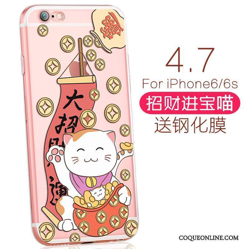 iPhone 6/6s Fluide Doux Petit Charmant Frais Coque De Téléphone Violet Dessin Animé