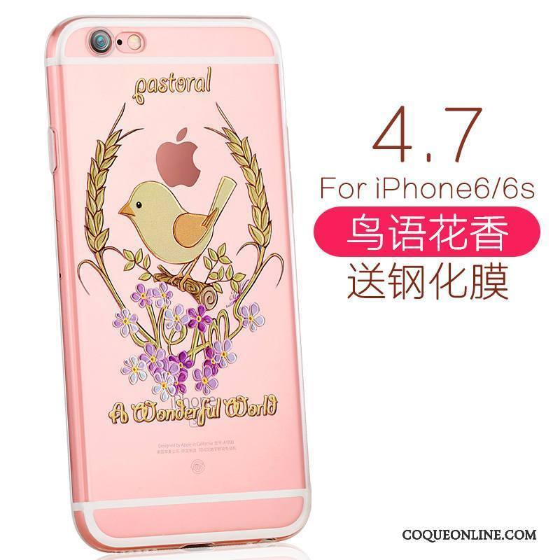 iPhone 6/6s Fluide Doux Petit Charmant Frais Coque De Téléphone Violet Dessin Animé