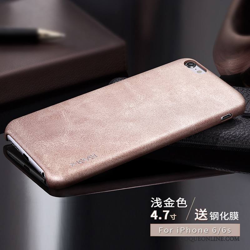 iPhone 6/6s Foncé Étui Cuir Carte Incassable Protection Coque